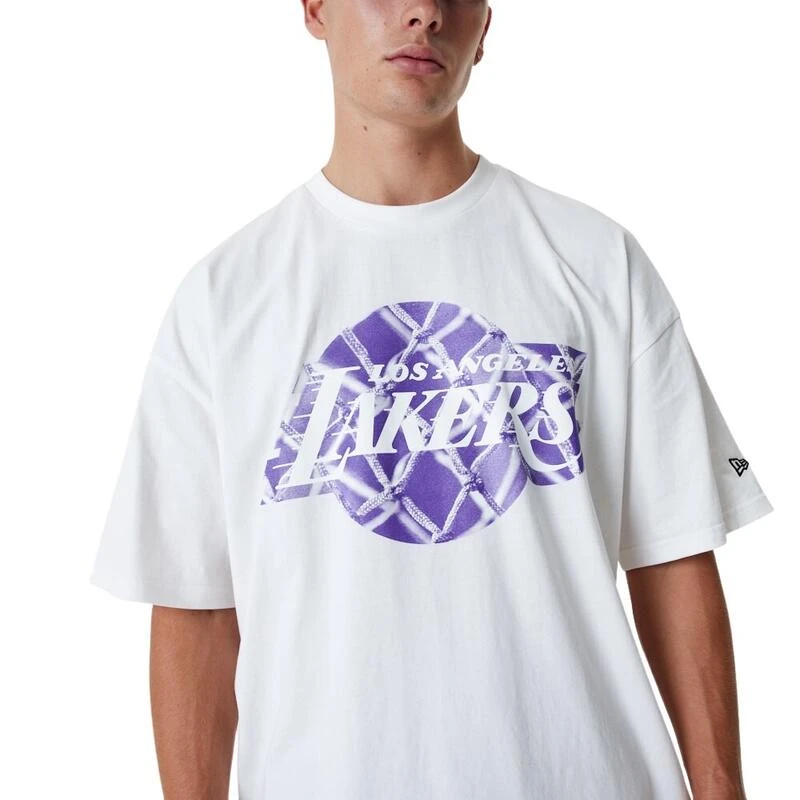 NEW ERA T-shirt Los Angeles Lakers NBA Infill Logo 6 NEW ERA T-shirt Los Angeles Lakers NBA Infill Logo - Afbeelding 4