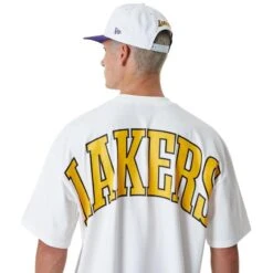 NEW ERA T-shirt Los Angeles Lakers NBA Infill Logo 12 NEW ERA T-shirt Los Angeles Lakers NBA Infill Logo -Modekleding t shirt los angeles lakers nba infill logo 4