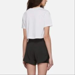 T-shirt Nike Sportswear Essential Cropped Logo, Wit, Dames -Modekleding t shirt nike sportswear essential cropped logo wit dames 2