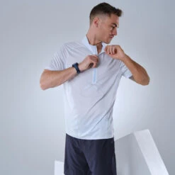 Quechua T-shirt Voor Fast Hiking Heren FH500 Korte Mouwen -Modekleding t shirt voor fast hiking heren fh500 mistgrijs 3