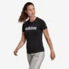 ADIDAS T-SHIRT VOOR FITNESS EN SOFT TRAINING DAMES ZWART