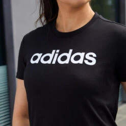 ADIDAS T-SHIRT VOOR FITNESS EN SOFT TRAINING DAMES ZWART -Modekleding t shirt voor fitness en soft training dames zwart 8
