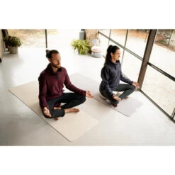 Technische Legging Zachte Yoga Dames Ecodesigned -Modekleding technische yoga legging dames verantwoord katoen donkergrijs 4