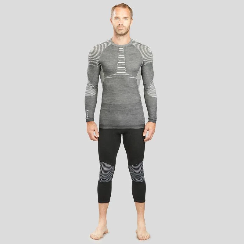 WEDZE Thermoshirt Voor Skiën Heren BL980 Wol Seamless 5 WEDZE Thermoshirt Voor Skiën Heren BL980 Wol Seamless - Afbeelding 3