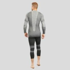 WEDZE Thermoshirt Voor Skiën Heren BL980 Wol Seamless 13 WEDZE Thermoshirt Voor Skiën Heren BL980 Wol Seamless -Modekleding thermoshirt voor skien heren bl980 wol seamless grijs 3