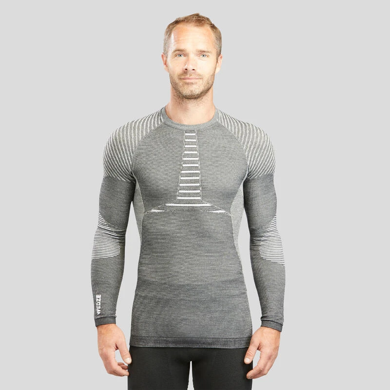 WEDZE Thermoshirt Voor Skiën Heren BL980 Wol Seamless 7 WEDZE Thermoshirt Voor Skiën Heren BL980 Wol Seamless - Afbeelding 5