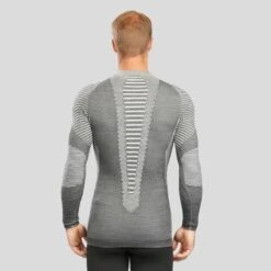 WEDZE Thermoshirt Voor Skiën Heren BL980 Wol Seamless 16 WEDZE Thermoshirt Voor Skiën Heren BL980 Wol Seamless -Modekleding thermoshirt voor skien heren bl980 wol seamless grijs 6