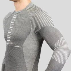 WEDZE Thermoshirt Voor Skiën Heren BL980 Wol Seamless 17 WEDZE Thermoshirt Voor Skiën Heren BL980 Wol Seamless -Modekleding thermoshirt voor skien heren bl980 wol seamless grijs 7