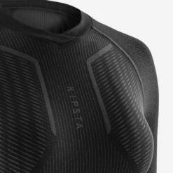 Kipsta Thermoshirt Voor Volwassenen Keepdry 500 LANGE MOUWEN -Modekleding thermoshirt voor volwassenen keepdry 500 lange mouwen zwart 12