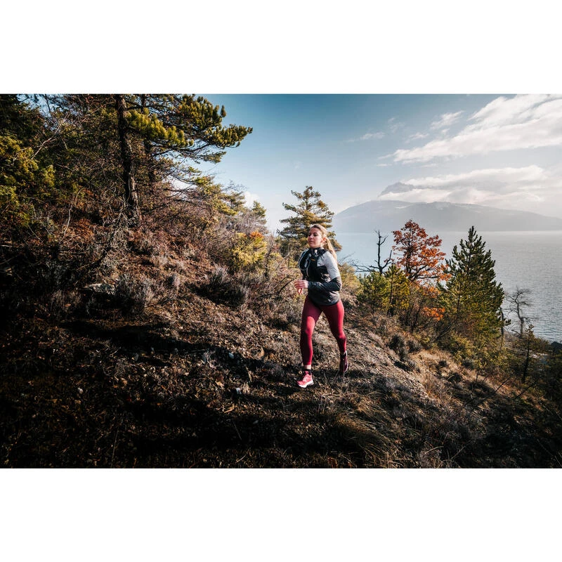 Tight Voor Trail Running Dames 7/8-lengte Frambozenrood 15 Tight Voor Trail Running Dames 7/8-lengte Frambozenrood - Afbeelding 13