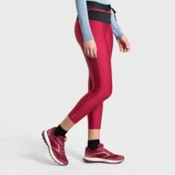 Tight Voor Trail Running Dames 7/8-lengte Frambozenrood 18 Tight Voor Trail Running Dames 7/8-lengte Frambozenrood -Modekleding tight voor trail running dames 78 lengte frambozenrood 3