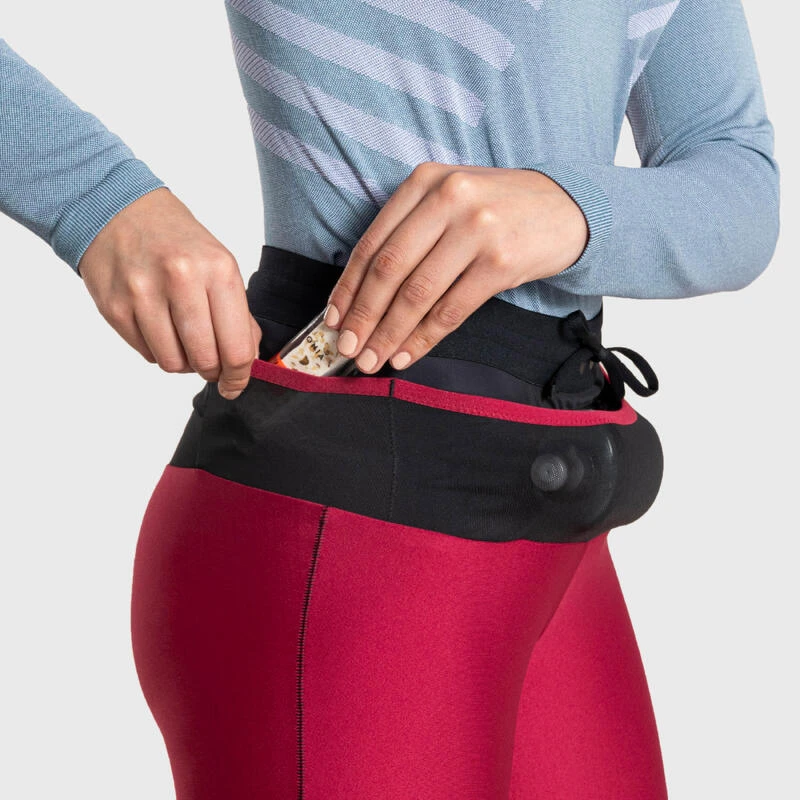 Tight Voor Trail Running Dames 7/8-lengte Frambozenrood 8 Tight Voor Trail Running Dames 7/8-lengte Frambozenrood - Afbeelding 6