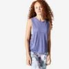 Topje Voor Dans-workouts Dames Opengewerkt -Modekleding topje dans workouts dames loose fit paars