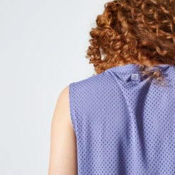 Topje Voor Dans-workouts Dames Opengewerkt 10 Topje Voor Dans-workouts Dames Opengewerkt -Modekleding topje dans workouts dames loose fit paars 3