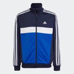 ADIDAS TRAININGSPAK VOOR KINDEREN COLORBLOCK BLAUW -Modekleding trainingspak voor kinderen colorblock blauw 2