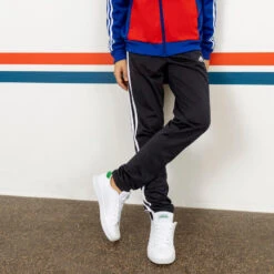 ADIDAS TRAININGSPAK VOOR KINDEREN COLORBLOCK BLAUW/ROOD -Modekleding trainingspak voor kinderen colorblock blauwrood 10