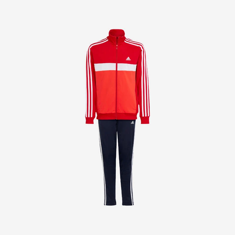 ADIDAS TRAININGSPAK VOOR KINDEREN COLORBLOCK ROOD 3 ADIDAS TRAININGSPAK VOOR KINDEREN COLORBLOCK ROOD