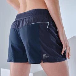 Quechua Ultralichte Damesshort Voor Fast Hiking FH900 Donkerblauw -Modekleding ultralichte damesshort voor fast hiking fh900 donkerblauw 3
