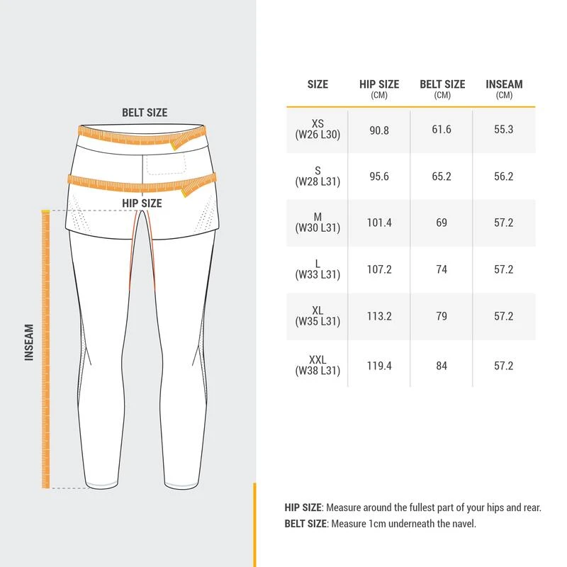 Quechua Ultralichte Tight Met Short Voor Fast Hiking Dames FH900 Blauw 5 Quechua Ultralichte Tight Met Short Voor Fast Hiking Dames FH900 Blauw - Afbeelding 3