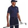 Under Armour Playoff 3.0 Bedrukte Polo Midnight Navy