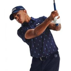 Under Armour Playoff 3.0 Bedrukte Polo Midnight Navy -Modekleding under armour playoff 30 bedrukte polo midnight navy 3