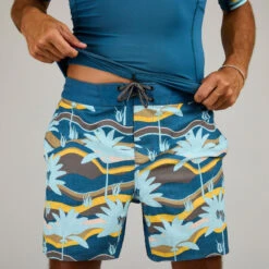 Surfrashguard 500 Met Korte Mouwen Voor Heren 15 Surfrashguard 500 Met Korte Mouwen Voor Heren -Modekleding uv werende rashguard voor surfen heren 500 korte mouwen palmeraie 6