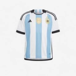 ADIDAS Voetbalshirt Voor Kinderen Thuisshirt Argentinië 3 Sterren Winnaar 2022