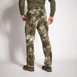 Warme En Geluidloze Jachtbroek 100 -Modekleding warme en stille jachtbroek camouflage treemetic 100 2