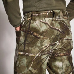 Warme En Geluidloze Jachtbroek 100 -Modekleding warme en stille jachtbroek camouflage treemetic 100 7