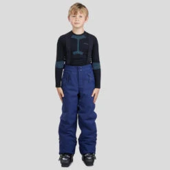 WEDZE Warme En Waterdichte Skibroek Voor Kinderen PNF 900 -Modekleding warme en waterdichte skibroek voor kinderen pnf 900 marineblauw 3