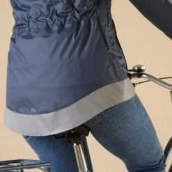 BTWIN Warme Fietsregenjas Voor Dames Stad 540 -Modekleding warme fietsregenjas voor dames stad 540 marineblauw 13