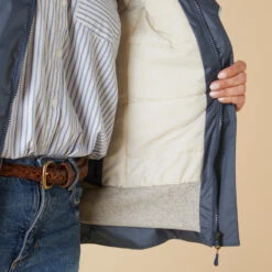 BTWIN Warme Fietsregenjas Voor Dames Stad 540 -Modekleding warme fietsregenjas voor dames stad 540 marineblauw 2