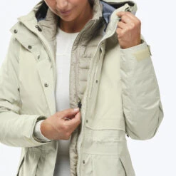 Waterdichte 3-in-1 Damesjas Voor Backpacken Travel 900 Compact -10° -Modekleding waterdichte 3 in 1 damesjas voor backpacken travel 900 compact 10 beige 11