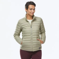 Waterdichte 3-in-1 Damesjas Voor Backpacken Travel 900 Compact -10° -Modekleding waterdichte 3 in 1 damesjas voor backpacken travel 900 compact 10 beige 12