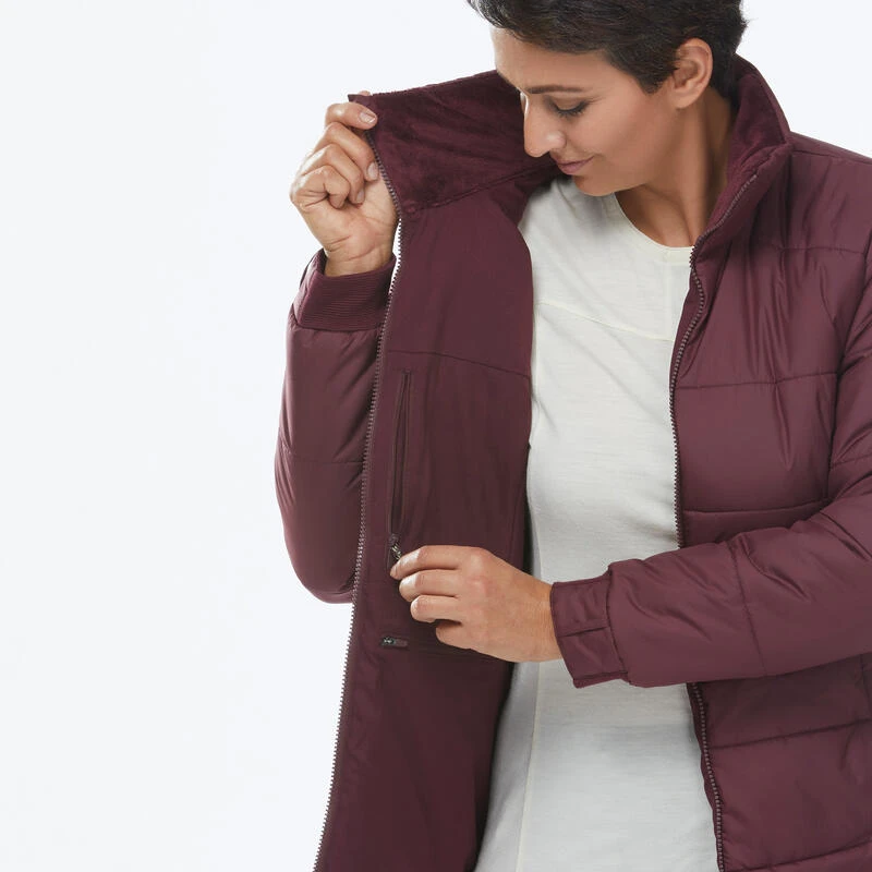 Waterdichte 3-in-1 Jas Voor Backpacken Dames Travel 900 Warm -15°C 14 Waterdichte 3-in-1 Jas Voor Backpacken Dames Travel 900 Warm -15°C - Afbeelding 12