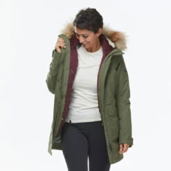 Waterdichte 3-in-1 Jas Voor Backpacken Dames Travel 900 Warm -15°C 23 Waterdichte 3-in-1 Jas Voor Backpacken Dames Travel 900 Warm -15°C -Modekleding waterdichte 3 in 1 jas voor backpacken dames travel 900 warm 15c kaki 5