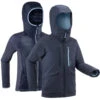 WEDZE Ski-jas Voor Freeride Kinderen 900 3-in-1 -Modekleding waterdichte ski jas voor jongens fr900 3 in 1 marineblauw