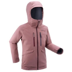 WEDZE Ski-jas Voor Freeride Voor Kinderen 900 3-in-1 -Modekleding waterdichte ski jas voor meisjes fr900 3 in 1 roze 12