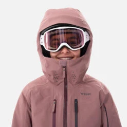 WEDZE Ski-jas Voor Freeride Voor Kinderen 900 3-in-1 -Modekleding waterdichte ski jas voor meisjes fr900 3 in 1 roze 5