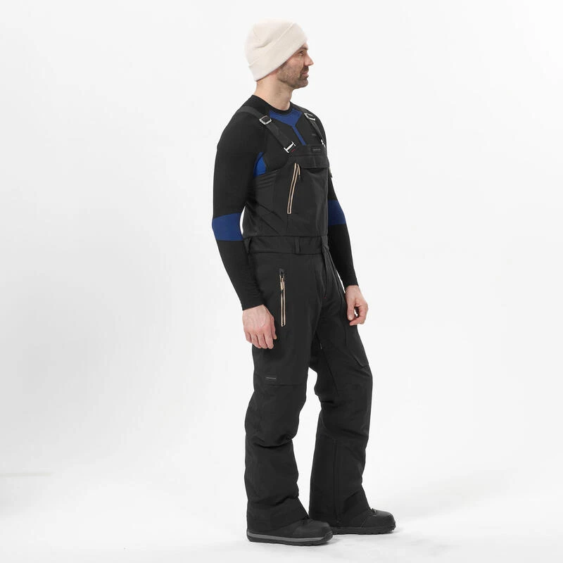Waterdichte Snowboardbroek Met Bretels Voor Heren SNB 900 UP Zwart 4 Waterdichte Snowboardbroek Met Bretels Voor Heren SNB 900 UP Zwart - Afbeelding 2