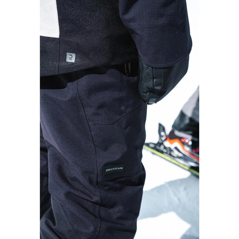 Waterdichte Snowboardbroek Met Bretels Voor Heren SNB 900 UP Zwart 17 Waterdichte Snowboardbroek Met Bretels Voor Heren SNB 900 UP Zwart - Afbeelding 15