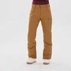 Waterdichte Snowboardbroek Voor Dames SNB 500 Camel