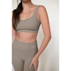 Wielershort | Taupe -Modekleding wielershort taupe 3