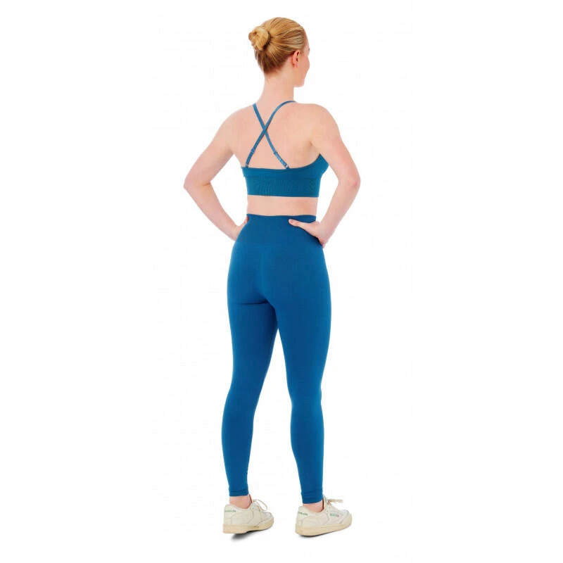 Xtreme Sportswear Dames Sportset - Sportlegging + Sport BH - Blauw 4 Xtreme Sportswear Dames Sportset - Sportlegging + Sport BH - Blauw - Afbeelding 2