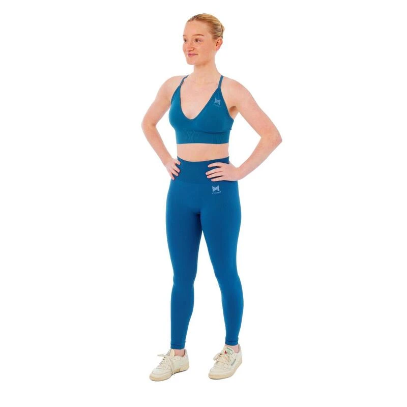 Xtreme Sportswear Dames Sportset - Sportlegging + Sport BH - Blauw 3 Xtreme Sportswear Dames Sportset - Sportlegging + Sport BH - Blauw