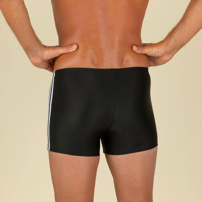ADIDAS Zwemboxer Voor Heren 3S Zwart Wit 4 ADIDAS Zwemboxer Voor Heren 3S Zwart Wit - Afbeelding 2
