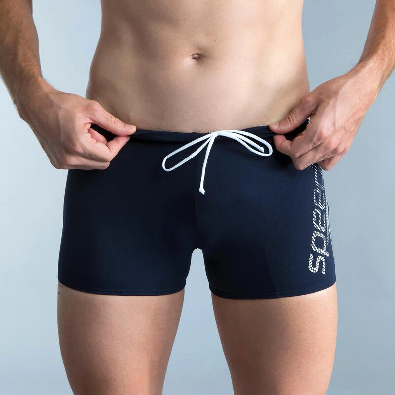 Speedo Zwemboxer Voor Heren Blauw Wit 4 Speedo Zwemboxer Voor Heren Blauw Wit - Afbeelding 2