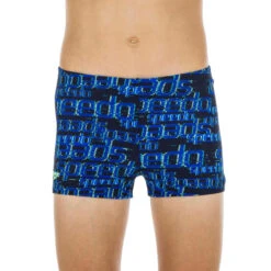 Speedo Zwemboxer Voor Jongens Blauw Met Print -Modekleding zwemboxer voor jongens blauw met print 1