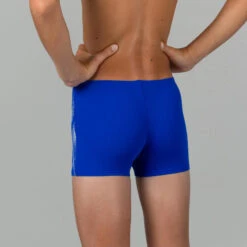 Arena Zwemboxer Voor Jongens NEON Blauw/wit -Modekleding zwemboxer voor jongens neon blauwwit 2
