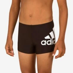ADIDAS Zwemboxer Voor Kinderen Zwart Wit Met Logo